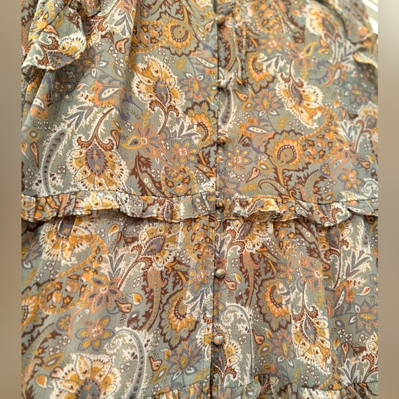 Dress Forum Women’s Boho Floral Printed Paisley Dress Size XL NWOT Fall - Picture 4 of 8